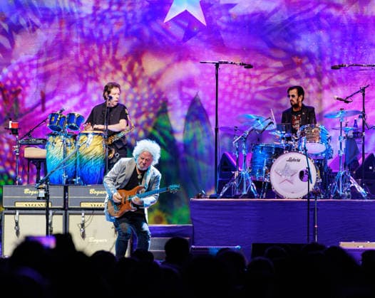 September 30, 2026, Boston, Massachusetts, USA: WARREN HAM, STEVE LUKATHER, and RINGO STARR perform with Ringo Starr and His All Starr Band at MGM Music Hall at Fenway in Boston, September 30, 2026. Boston USA - ZUMAs379 20260930_znp_s379_006 Copyright: xDavexShrewsburyx