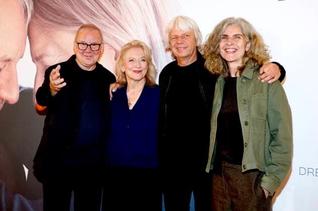 Joachim Krol, Dagmar Manzel, Andreas Dresen, and Laila Stieler at the premiere of the film *Alte Liebe* at Kino International in Berlin, September 30, 2026 Foto:xA.xBuggex xFuturexImagex liebe_6919