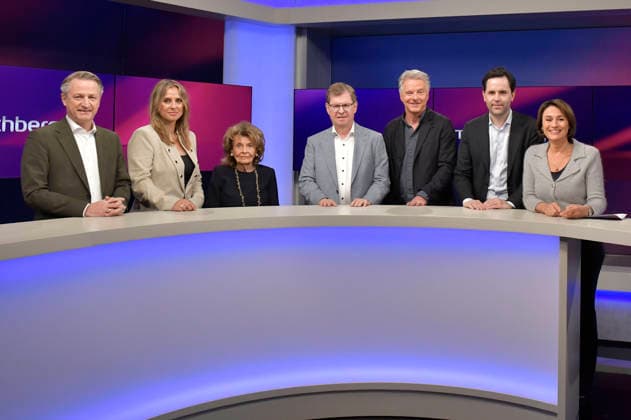 Nikolaus Blome, Jagoda Marinic, Charlotte Knobloch, Ralf Stegner, Jörg Pilawa, Johannes Winkel, and Sandra Maischberger on the ARD talk show *maischberger* at the studio in Berlin-Adlershof, Berlin, September 30, 2026 Foto:xM.xBehrensx xFuturexImagex maischberger3009_6902