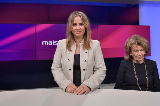 Jagoda Marinic and Charlotte Knobloch on the ARD talk show *maischberger* at the studio in Berlin-Adlershof, Berlin, September 30, 2026 Foto:xM.xBehrensx xFuturexImagex maischberger3009_6913