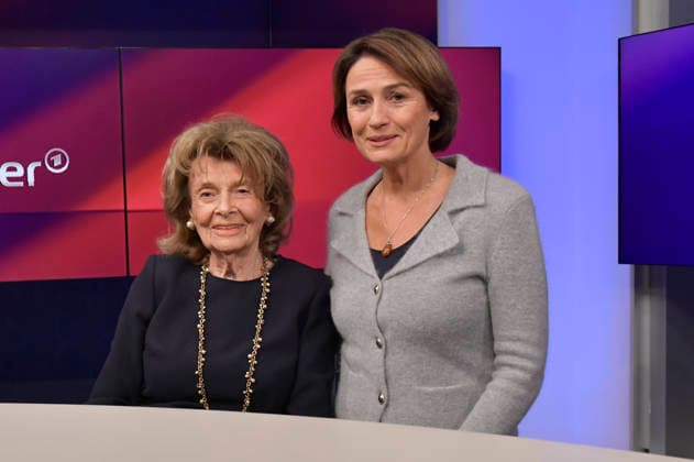 Charlotte Knobloch and Sandra Maischberger on the ARD talk show *maischberger* at the studio in Berlin-Adlershof, September 30, 2026 Foto:xM.xBehrensx xFuturexImagex maischberger3009_6934