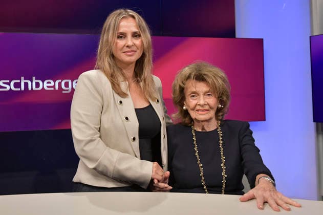 Jagoda Marinic and Charlotte Knobloch on the ARD talk show *maischberger* at the Berlin Adlershof studio, Berlin, September 30, 2026 Foto:xM.xBehrensx xFuturexImagex maischberger3009_6938