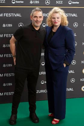 Fernando Eimbcke and Reta Guetg at the premiere of the feature film *Moscas* at the 22nd Zurich Film Festival at Kinokoni in Zurich, September 30, 2026 Foto:xA.xRaemyx xFuturexImagex moscas_6902