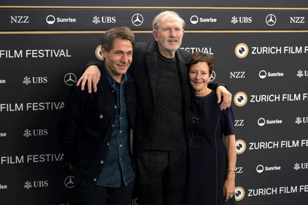 Karl Spoerri, Anton Corbijn, and Gabrielle Tana at the premiere of the film *A Talent for Murder* at the 22nd Zurich Film Festival at Corso Zurich, September 30, 2026 Foto:xA.xRaemyx xFuturexImagex murder_6403