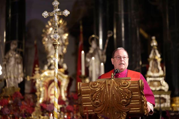 Georg Bätzing at the Boniface Vespers during the fall general assembly of the German Bishops’ Conference at Fulda Cathedral, Fulda, September 30, 2026 Foto:xP.xBackx xFuturexImagex bonifatiusvesper_6919