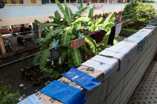 October 1, 2026, Bangkok, Bangkok, Thailand: Floodwaters inside the Klong Chan flats return to normal levels after 48 hours of heavy rain caused sudden flash flooding for over a week, submerging numerous vehicles, in Bangkok, Thailand, October 1, 2026. Bangkok Thailand  - ZUMAp219 20261001_zip_p219_021 Copyright: xNattaphonxPhanphongsanonx