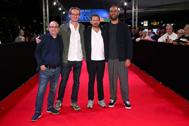 Pierre Deladonchamps and his team on the red carpet at the third night of the Cinéroman Festival at Pathé Gare du Sud in Nice on September 30, 2026. Bruno Bebert, Dominique Jacovides, Bestimage. Red carpet at the third night of the Cinéroman Festival at Pathé Gare du Sud in Nice on September 30, 2026, Nice, France  Copyright: xDominiquexJacovidesx-xBrunoxBebertx xBestimagexDominiquexJacovidesx-xBrunoxBebertx xBestimagex