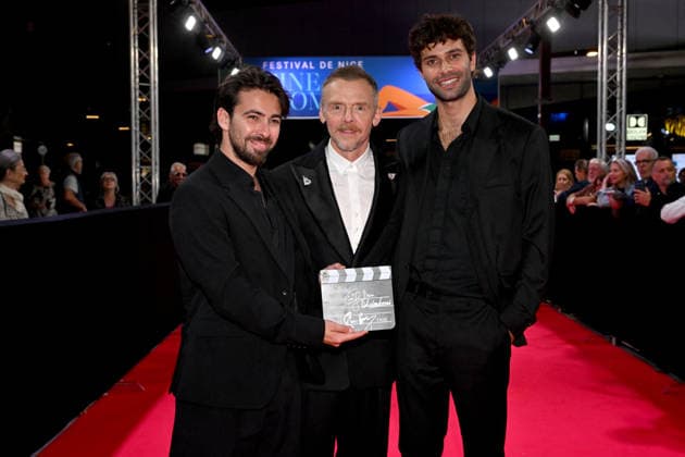 Charles Benoin, producer of the film *Only What We Carry*, Simon Pegg and Liam Hellmann Red carpet at the third night of the Cinéroman Festival at Pathé Gare du Sud in Nice on September 30, 2026 Bruno Bebert Dominique Jacovides Bestimage Red carpet at the third night of the Cinéroman Festival at Pathé Gare du Sud in Nice on September 30, 2026, Nice, France  Copyright: xDominiquexJacovidesx-xBrunoxBebertx xBestimagexDominiquexJacovidesx-xBrunoxBebertx xBestimagex