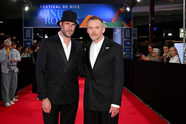 Marc Antoine Barrois and Simon Pegg on the red carpet at the third night of the Cinéroman Festival at Pathé Gare du Sud in Nice on September 30, 2026 Bruno Bebert Dominique Jacovides Bestimage Red carpet at the third night of the Cinéroman Festival at Pathé Gare du Sud in Nice on September 30, 2026, Nice, France  Copyright: xDominiquexJacovidesx-xBrunoxBebertx xBestimagexDominiquexJacovidesx-xBrunoxBebertx xBestimagex