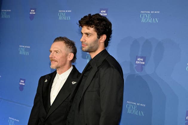 Simon Pegg and Liam Hellmann on the red carpet at the third night of the Cinéroman Festival at Pathé Gare du Sud in Nice on September 30, 2026. Bruno Bebert, Dominique Jacovides, Bestimage. Red carpet at the third night of the Cinéroman Festival at Pathé Gare du Sud in Nice on September 30, 2026, Nice, France  Copyright: xDominiquexJacovidesx-xBrunoxBebertx xBestimagexDominiquexJacovidesx-xBrunoxBebertx xBestimagex