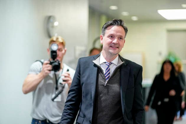 Epstein Hearing Begins in the Storting, Oslo, October 1, 2026: Dag Inge Ulstein during the Storting’s Control and Constitutional Committee’s public hearing on practices at the Ministry of Foreign Affairs and Jeffrey Epstein’s network in Norway. Photo: Heiko Junge, NTB, Oslo, Norway, w7cGCLP75zw EDITORIAL USE ONLY Ref BNC POLw7cGCLP75zw jpg  Copyright: xHeikoxJungex xNTBx