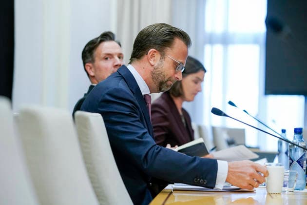 Another hearing on Jeffrey Epstein’s network in Norway Oslo, October 1, 2026 Nikolai Astrup and Dag Inge Ulstein during the Storting’s Control and Constitutional Committee’s public hearing on practices at the Ministry of Foreign Affairs and Jeffrey Epstein’s network in Norway Photo Cornelius Poppe NTB Oslo Norway p1h9uaHF1Y8 EDITORIAL USE ONLY Ref BNC POLp1h9uaHF1Y8 jpg  Copyright: xCorneliusxPoppex xNTBx