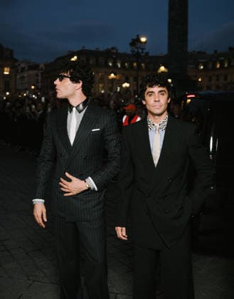 Javier Ambrosi and Javier Calvo at the Tom Ford Spring Summer 2027 Women’s Ready-to-Wear Collection fashion show during Paris Fashion Week (PFW) on September 30, 2026. Sam Delpech, Bestimage. Celebrities at the Tom Ford Spring Summer 2027 Women’s Ready-to-Wear Collection at Paris Fashion Week (PFW) on September 30, 2026, Paris, France  Copyright: xSamxDelpechx xBestimagexSamxDelpechx xBestimagex