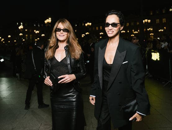 Carla Bruni Sarkozy and Farida Khelfa at the Tom Ford Spring Summer 2027 Women’s Ready-to-Wear Collection fashion show during Paris Fashion Week (PFW) on September 30, 2026. Sam Delpech, Bestimage. Celebrities at the Tom Ford Spring Summer 2027 Women’s’s Ready-to-Wear Collection at Paris Fashion Week (PFW) on September 30, 2026, Paris, France  Copyright: xSamxDelpechx xBestimagexSamxDelpechx xBestimagex