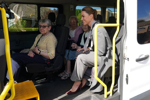 The Princess of Wales visits West Sussex Minibus The Princess of Wales visits West Sussex Minibus, a volunteer-led community transport group, which acts as a vital lifeline for people who cannot easily access public transport, in Pulborough, West Sussex, UK, on the 30th September 2026. Picture by Arthur Edwards WPA-Pool Pulborough West Sussex Minibus West Sussex UK WHA-0831