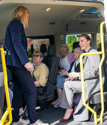 The Princess of Wales visits West Sussex Minibus The Princess of Wales visits West Sussex Minibus, a volunteer-led community transport group, which acts as a vital lifeline for people who cannot easily access public transport, in Pulborough, West Sussex, UK, on the 30th September 2026. Picture by Arthur Edwards WPA-Pool Pulborough West Sussex Minibus West Sussex UK WHA-0831