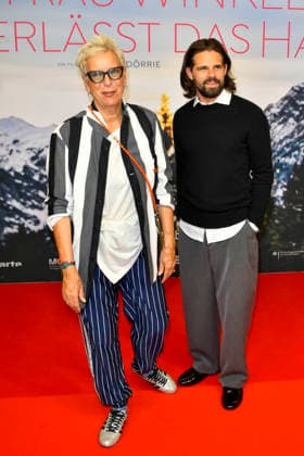 ABB FRAUWINKLER Doris Doerrie, director of *Josef Ellers*, on the red carpet at the NRW Kino film premiere of *Frau Winkler* as she leaves the Lichtburg cinema in Essen on September 30, 2026, in North Rhine-Westphalia, Germany