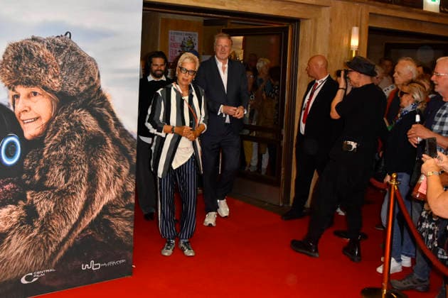 ABB FRAUWINKLER Doris Doerrie, director, on the red carpet at the NRW Kino film premiere of *Frau Winkler* as she leaves the Lichtburg cinema in Essen on September 30, 2026, in North Rhine-Westphalia, Germany