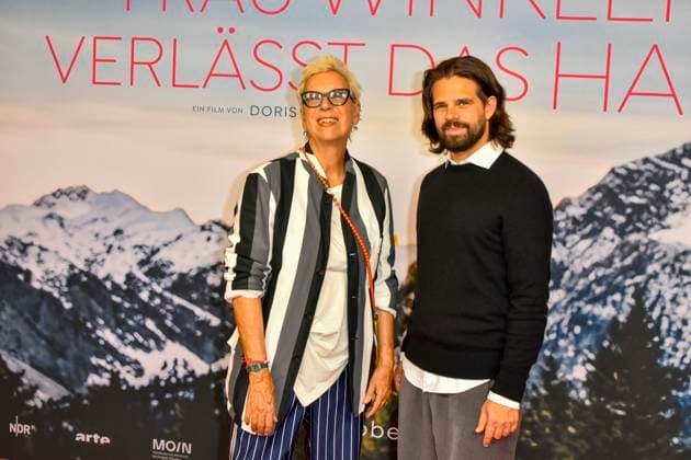 ABB FRAUWINKLER Doris Doerrie, director of *Josef Ellers*, on the red carpet at the NRW Kino film premiere of *Frau Winkler* as she leaves the Lichtburg cinema in Essen on September 30, 2026, in North Rhine-Westphalia, Germany