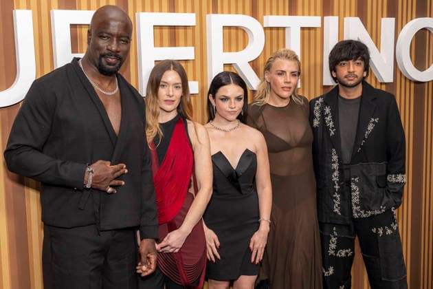 September 30, 2026, New York, New York, USA: MIKE COLTER, RACHEL KELLER, ELLA STILLER, BUSY PHILIPPS and NIK DODANI attend the CBS special series premiere of Cupertino at the Paley Center in New York. 30 September 2026. New York USA - ZUMAa265 20260930_zep_a265_117 Copyright: xEricxAcquayex