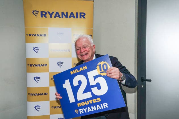 IPA89170508 - MILAN, October 1, 2026 Hotel Cristoforo Colombo: Ryanair held a press conference with CEO Eddie Wilson to present its new flight routes from Milan Malpensa and Bergamo Orio al Serio airports.  Copyright: xEmanuelexRobertoxDexCarlix xx IPA89170508
