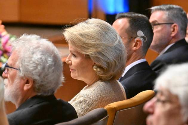 Symposium Of Her Majesty The Queen BRUSSELS, BELGIUM - OCTOBER 1 : Queen Mathilde opens the third Symposium of Her Majesty the Queen at the Palace of the Academies in Brussels. This edition will focus on the impact of artificial intelligence (AI) on healthcare professions. During the symposium, the Queen will speak with patients who have received AI-assisted treatment. As a protective honorary member of the Royal Academies of Medicine of Belgium, the Queen will also deliver the opening address at the symposium..on October 01, 2026 in Brussels, Belgium, 01 10 2026 Brussels Belgium  Copyright: xBertxVanxDenxBrouckex