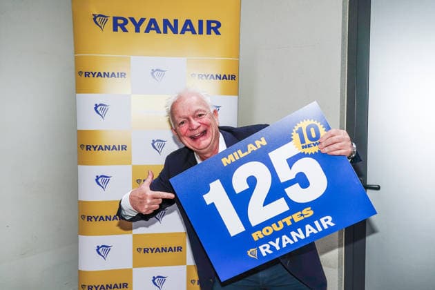 IPA89170513 - MILAN, October 1, 2026 Hotel Cristoforo Colombo: Ryanair held a press conference with CEO Eddie Wilson to present its new flight routes from Milan Malpensa and Bergamo Orio al Serio airports.  Copyright: xEmanuelexRobertoxDexCarlix xx IPA89170513