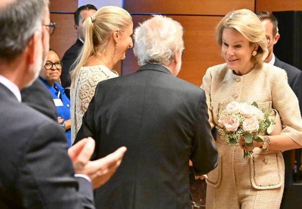 Symposium Of Her Majesty The Queen BRUSSELS, BELGIUM - OCTOBER 1 : Queen Mathilde opens the third Symposium of Her Majesty the Queen at the Palace of the Academies in Brussels. This edition will focus on the impact of artificial intelligence (AI) on healthcare professions. During the symposium, the Queen will speak with patients who have received AI-assisted treatment. As a protective honorary member of the Royal Academies of Medicine of Belgium, the Queen will also deliver the opening address at the symposium..on October 01, 2026 in Brussels, Belgium, 01 10 2026 Brussels Belgium  Copyright: xBertxVanxDenxBrouckex