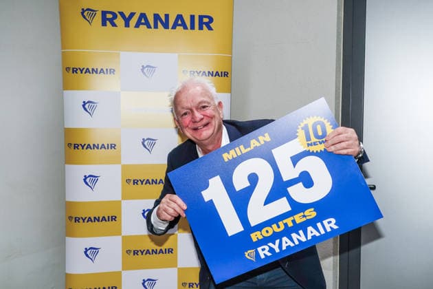 IPA89170514 - MILAN, October 1, 2026 Hotel Cristoforo Colombo: Ryanair held a press conference with CEO Eddie Wilson to present its new flight routes from Milan Malpensa and Bergamo Orio al Serio airports.  Copyright: xEmanuelexRobertoxDexCarlix xx IPA89170514