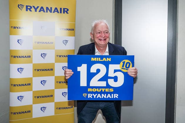 IPA89170516 - MILAN, October 1, 2026 Hotel Cristoforo Colombo: Ryanair held a press conference with CEO Eddie Wilson to present its new flight routes from Milan Malpensa and Bergamo Orio al Serio airports.  Copyright: xEmanuelexRobertoxDexCarlix xx IPA89170516