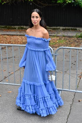 PFW Chloe Outside Arrivals JR Ines de Ramon arriving at the Chloe show during Paris Fashion Week, in Paris, France on 1 October 2026. Photo by Julien Reynaud APS-Medias ABACAPRESS.COM Paris France  Copyright: xReynaudxJulien APS-Medias ABACAx