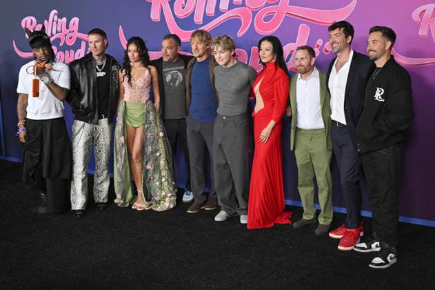 Ski Mask the Slump God, Matt Zingler, Dani Oliveros, Jeremy Garelick, Owen Wilson, Christian Convery, Christine Ko, Ryan Kroft, Will Phelps, and Tariq Cherif at the world premiere of the movie *Rolling Loud The Movie* at the United Artists Theater in Los Angeles, September 30, 2026 Foto:xD.xStarbuckx xFuturexImagex loud_6993