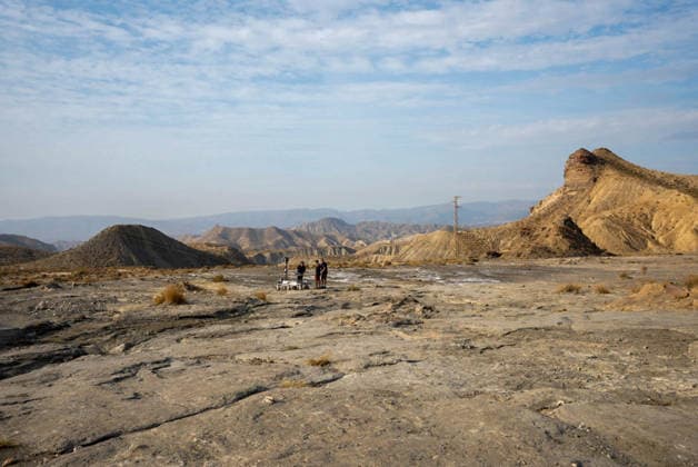 ESA Tests the Charlie Mars Rover from the ExoMars Rosalind Franklin Mission in Tabernas Images of the Charlie Mars rover in the Tabernas Desert On October 1, 2026, in Tabernas, Almería, Andalusia, Spain The European Space Agency (ESA) is conducting field tests of the Charlie Mars rover in Tabernas, Almería, with the goal of testing technologies and operations that will be relevant to the ExoMars Rosalind Franklin mission, designed to explore the surface of Mars October 1, 2026 Marian Leó Almería, Andalusia Almería, Andalusia Spain Copyright: xMarianxLeonx 7812232