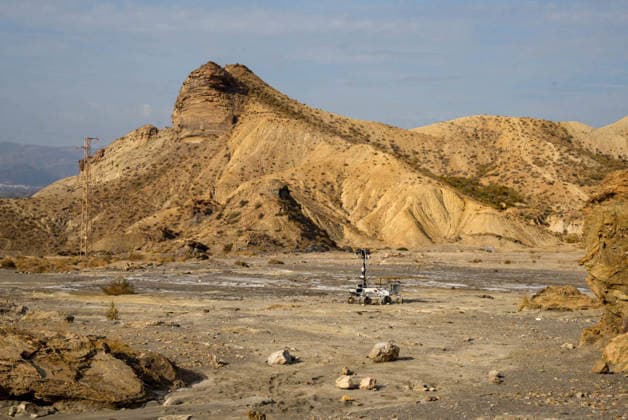 ESA Tests the Charlie Mars Rover from the ExoMars Rosalind Franklin Mission in Tabernas Images of the Charlie Mars rover in the Tabernas Desert October 1, 2026, in Tabernas, Almería, Andalusia, Spain The European Space Agency (ESA) is conducting field tests of the Charlie Mars rover in Tabernas, Almería, with the goal of testing technologies and operations that will be relevant to the ExoMars Rosalind Franklin mission, designed to explore the surface of Mars October 1, 2026 Marian Leó Almería, Andalusia Almería, Andalusia Spain Copyright: xMarianxLeonx 7812234