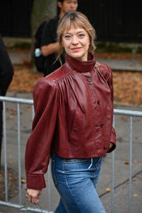 PFW Chloe Outside Arrivals JR Heike Makatsch arriving at the Chloe show during Paris Fashion Week, in Paris, France on 1 October 2026. Photo by Julien Reynaud APS-Medias ABACAPRESS.COM Paris France  Copyright: xReynaudxJulien APS-Medias ABACAx