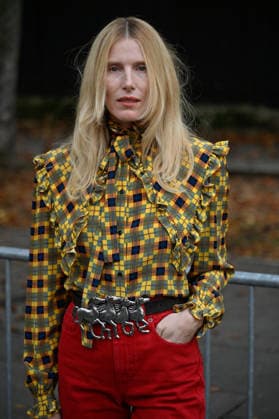 PFW Chloe Outside Arrivals JR Dree Hemingway arriving at the Chloe show during Paris Fashion Week, in Paris, France on 1 October 2026. Photo by Julien Reynaud APS-Medias ABACAPRESS.COM Paris France  Copyright: xReynaudxJulien APS-Medias ABACAx