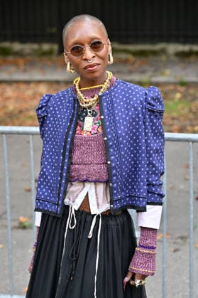 PFW Chloe Outside Arrivals JR Cynthia Erivo arriving at the Chloe show during Paris Fashion Week, in Paris, France on 1 October 2026. Photo by Julien Reynaud APS-Medias ABACAPRESS.COM Paris France  Copyright: xReynaudxJulien APS-Medias ABACAx