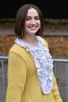 PFW Chloe Outside Arrivals JR Maude Apatow arriving at the Chloe show during Paris Fashion Week, in Paris, France on 1 October 2026. Photo by Julien Reynaud APS-Medias ABACAPRESS.COM Paris France  Copyright: xReynaudxJulien APS-Medias ABACAx