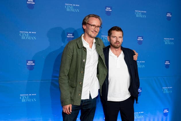 8th Cineroman Festival - Day 3 - Nice Olivier Ducray and Pierre Deladonchamps attend the red carpet for Olivier Ducray s film L homme qui s envola at the Cineroman festival, dedicated exclusively to films adapted from literary work, in Pathe Gare du Sud in Nice, France, on September 30, 2026. Photo by Laurent Coust ABACAPRESS.COM Nice France  Copyright: xCoustxLaurent ABACAx