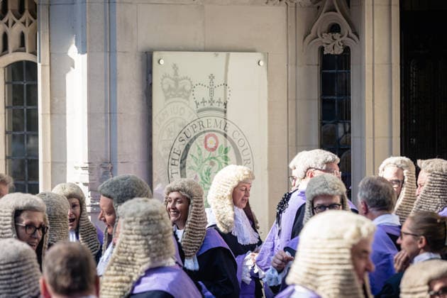 Judges Procession from the Supreme Court to Westminster Abbey, London, UK 1 October 2026 Judges and members of the legal profession walk from the Supreme Court across Parliament Square to Westminster Abbey in London, UK, on 1 October 2026, for a service marking the start of the new legal year in a tradition dating back to 1897., Credit:PETE SPELLER Avalon  Copyright: xPETExSPELLERx xAvalonx 1139759363