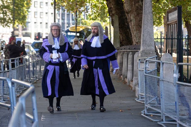 Judges Procession from the Supreme Court to Westminster Abbey, London, UK 1 October 2026 Judges and members of the legal profession walk from the Supreme Court across Parliament Square to Westminster Abbey in London, UK, on 1 October 2026, for a service marking the start of the new legal year in a tradition dating back to 1897., Credit:PETE SPELLER Avalon  Copyright: xPETExSPELLERx xAvalonx 1139759424