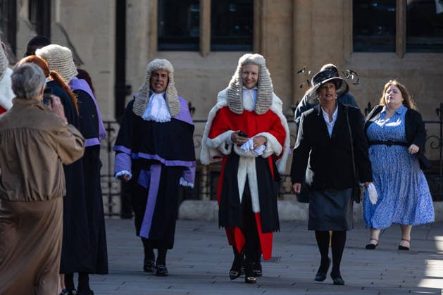 Judges Procession from the Supreme Court to Westminster Abbey, London, UK 1 October 2026 Judges and members of the legal profession walk from the Supreme Court across Parliament Square to Westminster Abbey in London, UK, on 1 October 2026, for a service marking the start of the new legal year in a tradition dating back to 1897., Credit:PETE SPELLER Avalon  Copyright: xPETExSPELLERx xAvalonx 1139759446