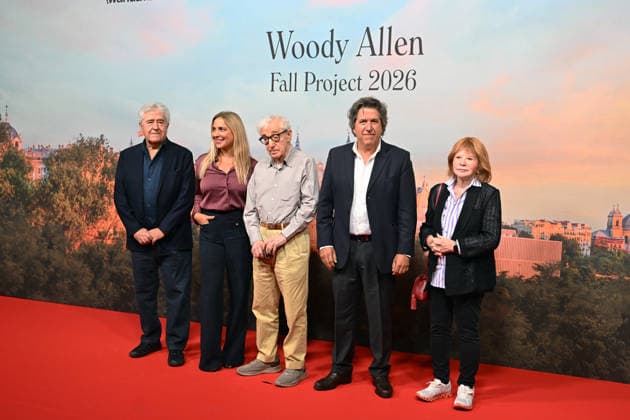 Woody Allen Announces Filming of His Movie in Madrid Director Woody Allen and Miguel Morales 2d, producer at Wanda Visión, pose at the photocall during the announcement of the filming of his new movie, which will take place in the Spanish capital on October 1, 2026, in Madrid, Spain DIRECTOR HOLLYWOOD MOVIE WOODY ALLEN FILMING José Madrid Madrid Spain  Copyright: xJosÃ xOlivax 7812520