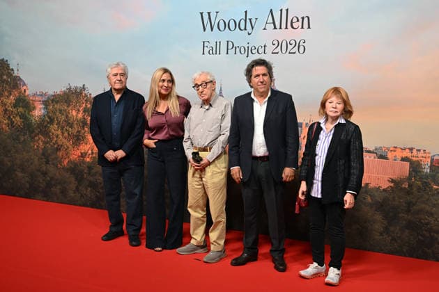 Woody Allen Announces Filming of His Movie in Madrid Director Woody Allen and Miguel Morales 2d, producer at Wanda Visión, pose at the photocall during the announcement of the filming of his new movie, which will take place in the Spanish capital on October 1, 2026, in Madrid, Spain DIRECTOR HOLLYWOOD MOVIE WOODY ALLEN FILMING José Madrid Madrid Spain  Copyright: xJosÃ xOlivax 7812523
