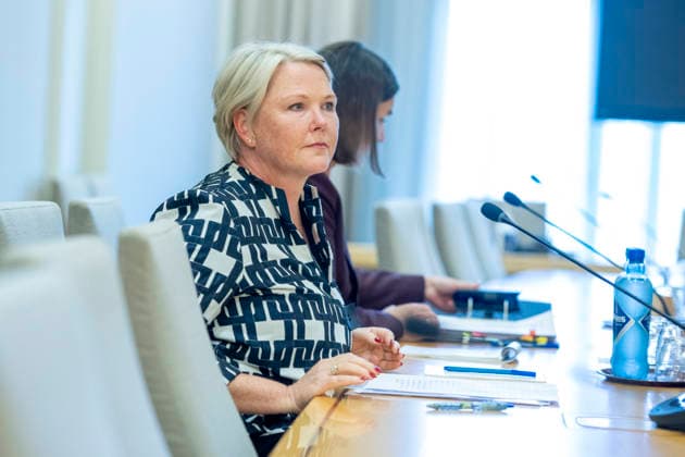 Another Hearing on Jeffrey Epstein’s Network in Norway Oslo 20261001 Former Minister of Development Anne Beathe Kristiansen during the Storting’s Control and Constitutional Committee’s public hearing on practices at the Ministry of Foreign Affairs and Jeffrey Epstein’s network in Norway Photo Cornelius Poppe NTB Oslo Norway 8x82 YU3tJM EDITORIAL USE ONLY Ref BNC POL8x82 YU3tJM jpg  Copyright: xCorneliusxPoppex xNTBx