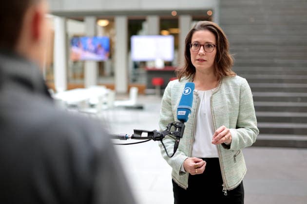Prof. Dr. Isabelle Borucki, political scientist at Philipps University of Marburg, consultant for the study commissioned by R V Versicherung, press conference on the presentation of the study *The Fears of the Germans 2026*, Berlin, October 1, 2026