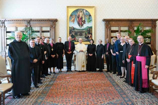 ITALY - PRIVATE AUDIENCE - VATICAN-2026 10 1 Italy, Rome, Vatican, 2026 10 1 Pope Leo XIV receives a delegation from the Lutheran World Federation in a private audience at The Vatican . EDITORIAL USE ONLY - NO BOOKS Copyright: xVATICANxMEDIA xCatholicxPressxPhotox