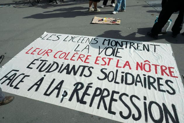 Paris 8 University blocked by students The entrance to Paris 8 University is blocked during a student mobilization in Saint-Denis, north of Paris, on October 1, 2026. University campuses have joined high school students in a nationwide movement involving blockades of educational institutions across France. Paris - St. Denis France Copyright: xNikxErikxNeubauerx DSC_8229