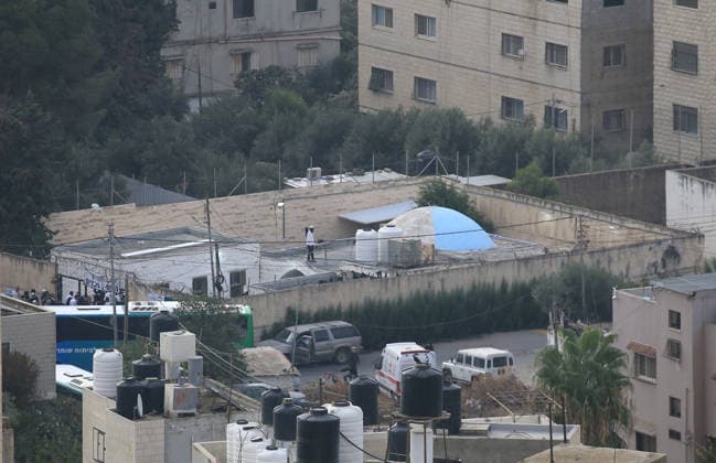 Israel enforces Security as Jewish visitors arrive to pray during the festival of Sukkot in Nablus, Palestine A view of the Joseph s Tomb shrine, situated amidst Palestinian homes and neighborhoods east of the city of Nablus in the West Bank—a religious site that is a point of contention between Israelis and Palestinians—as Jewish visitors arrive late at night to pray there during the festival of Sukkot; the shrine is located in an area under the control of the Palestinian Authority. Nablus Palestine Copyright: xNasserxishatyehx xSOPAxImagesx Nishtayeh688