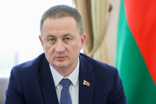 BELARUS, MINSK - OCTOBER 1, 2026: Belarus Prime Minister Alexander Turchin attends a meeting of the Council of Ministers of the Union State of Russia and Belarus at the House of the Belarusian Government. Dmitry Astakhov POOL TASS 98619134